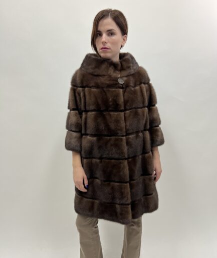 Brown Mink Saga Coat
