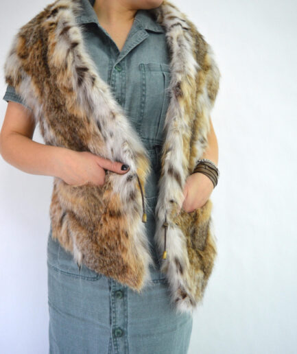 Real fur jacket,real fur bolero, fur shawl, fur vest, Gris fox fur stole, fox fur bolero, fox fur pelt trim, fox fur vest, fox shawl.