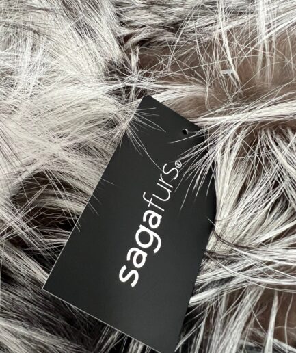 Real gold , silver, white fox fur long Saga assured vest, stunning fox coat in let out fur . Unique and warm luxury fur gift for women.