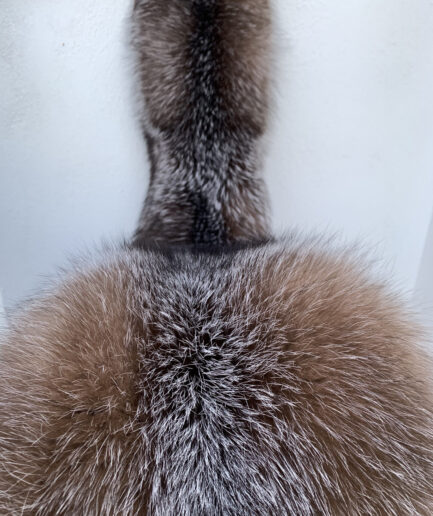 GenuineCrystal fox fur pelt, super supple and lavish fur stole.